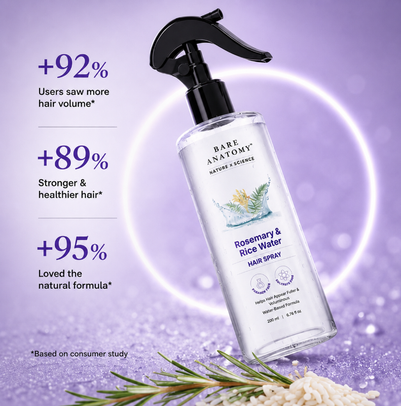 Nature X Science Rosemary Water and Rice Water |100% Natural Extract | Soft & Smooth Hair Non-Greasy & Fast Absorbing | 200 Ml