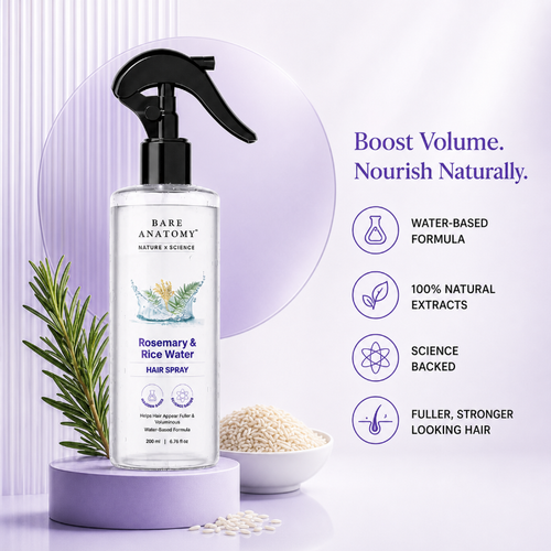 Nature X Science Rosemary Water and Rice Water |100% Natural Extract | Soft & Smooth Hair Non-Greasy & Fast Absorbing | 200 Ml